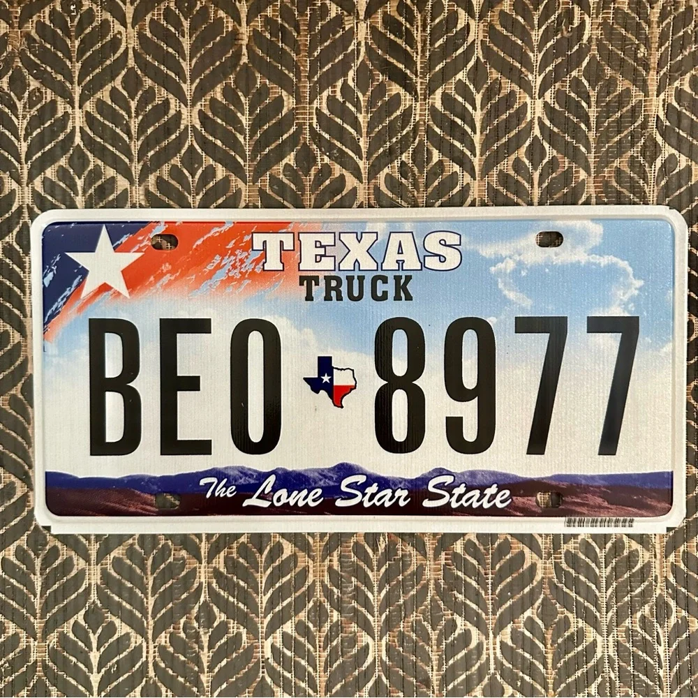 Texas Truck The Lone Star State License Plate